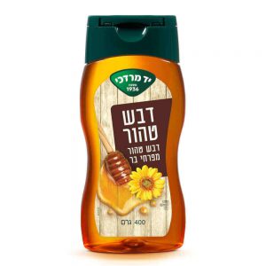 דבש טהור בקבוק לחיץ ״יד מרדכי״